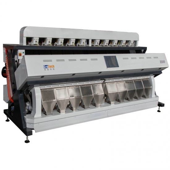 Máquina clasificadora de arroz por color de 10 canales para línea de molienda de arroz de 7-10 T / H